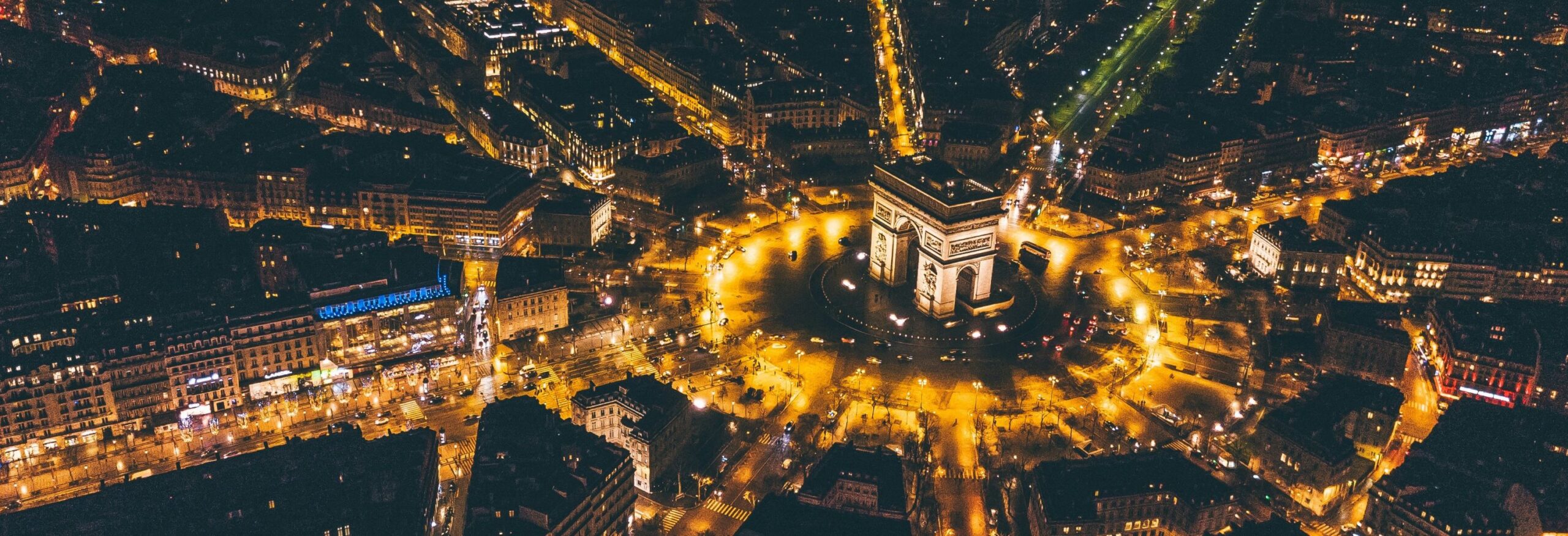 photo of paris at night time