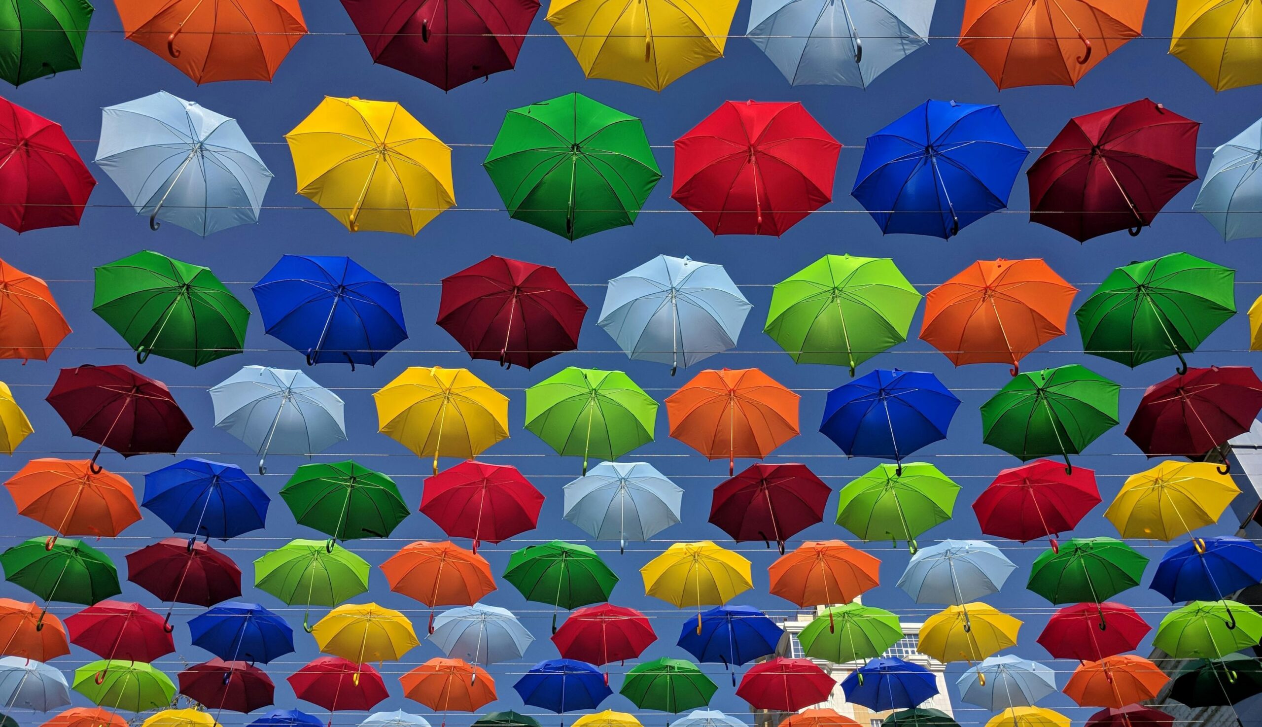colourful umbrellas